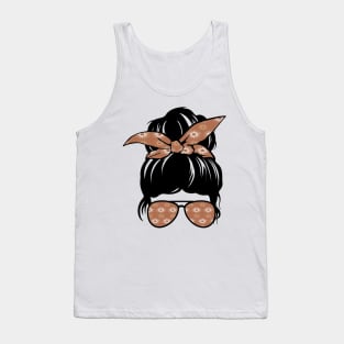 Sunburst Messy Bun Tank Top